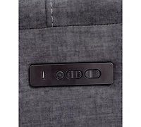 Closeout! Hutchenson 3-Pc. Fabric Chaise Sectional with Power Recliner and Power Headrest