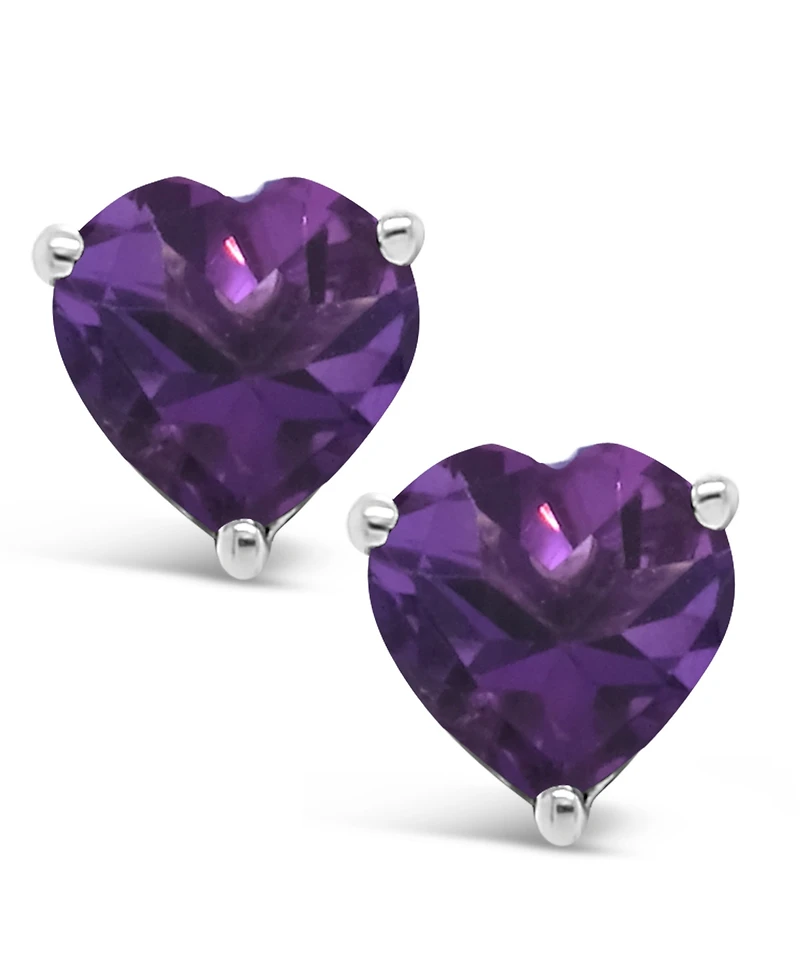 Blue Topaz (2 ct. t.w.) Stud Earrings Sterling Silver. Also Available Amethyst (1-1/3