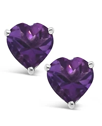 Blue Topaz (2 ct. t.w.) Stud Earrings Sterling Silver. Also Available Amethyst (1-1/3