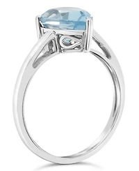 Sky Blue Topaz (3-3/8 ct. t.w.) Ring Sterling Silver. Also Available Rose Quartz (2-1/2