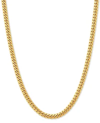 Cuban Link 24" Chain Necklace in 18k Gold-Plated Sterling Silver