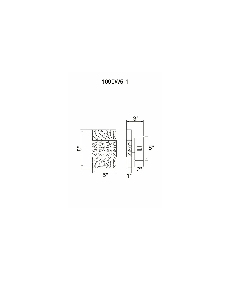 Cwi Lighting Carolina Led Wall Sconce