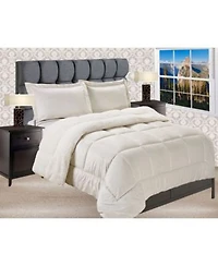 Elegant Comfort Micromink Sherpa Reversible Down Alternative Microsuede Comforter Sets