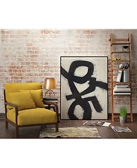 Giant Art 40" x 30" Symbiotic Iii Art Block Framed Canvas