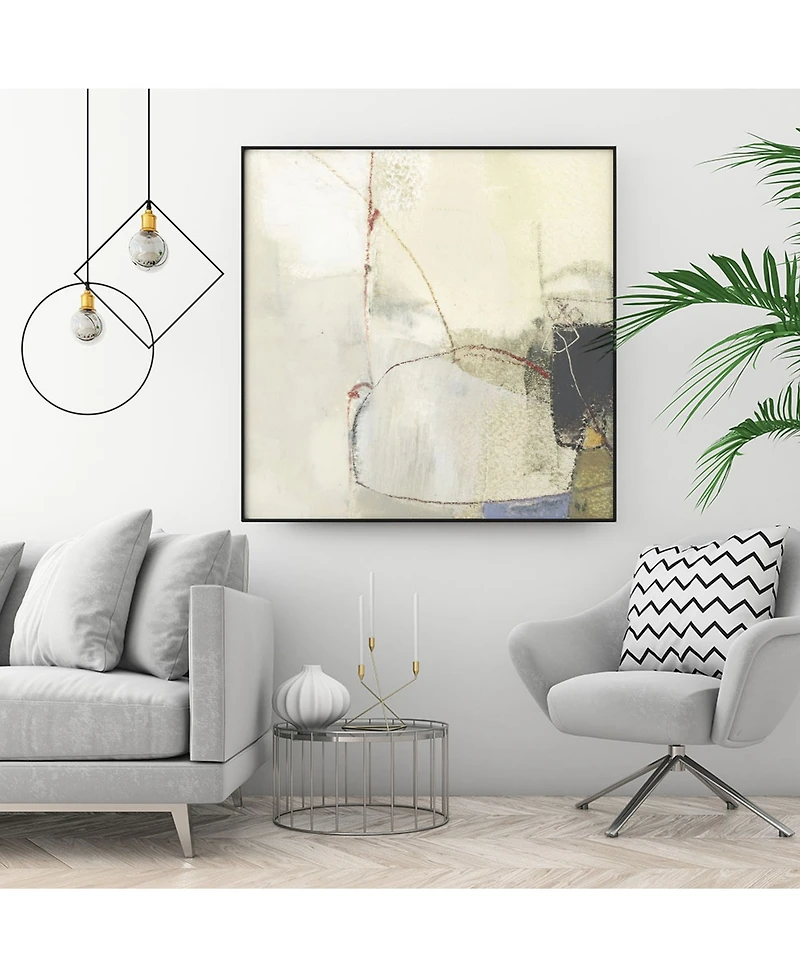 Giant Art 30" x 30" Pique Vi Art Block Framed Canvas