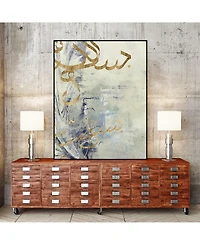Giant Art 40" x 30" Arabic Encaustic Iii Art Block Framed Canvas