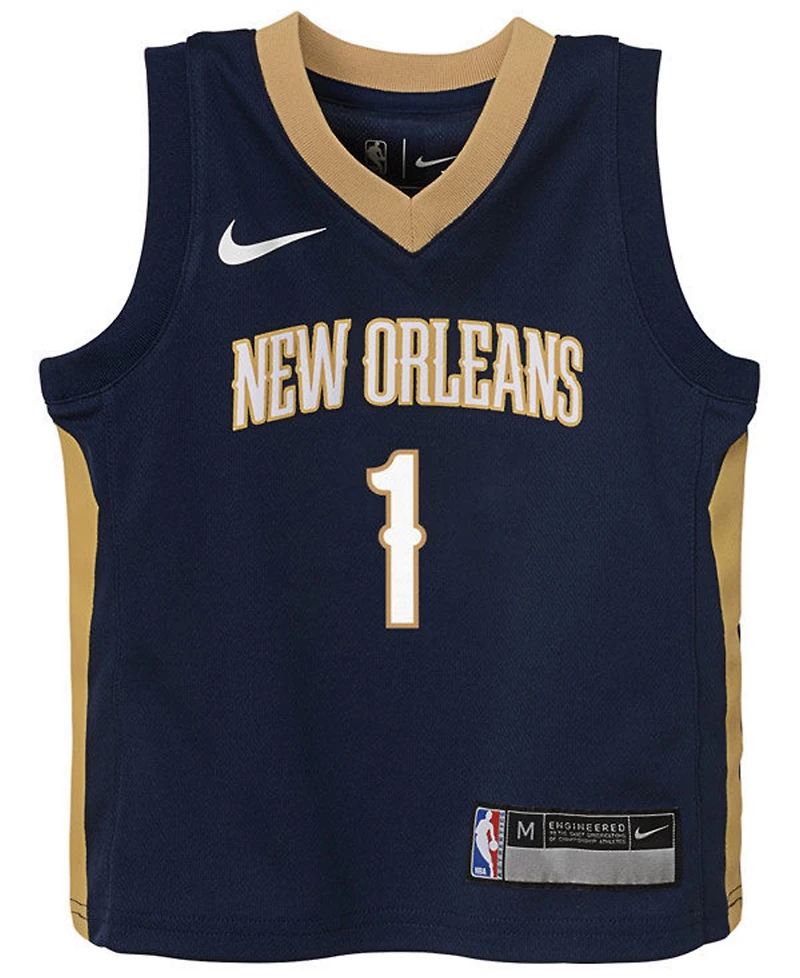 Nike Little Boys Zion Williamson New Orleans Pelicans Icon Replica Jersey