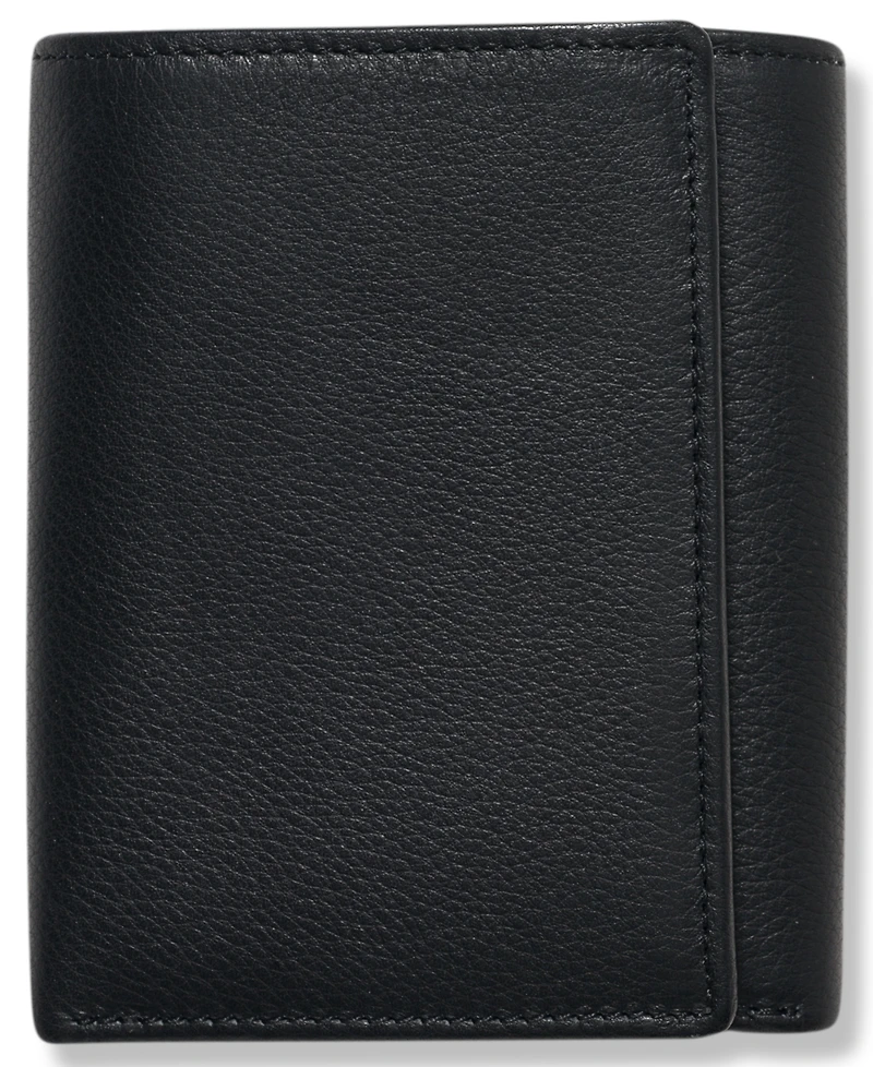 Perry Ellis Portfolio Men's Leather Park Avenue Trifold Wallet