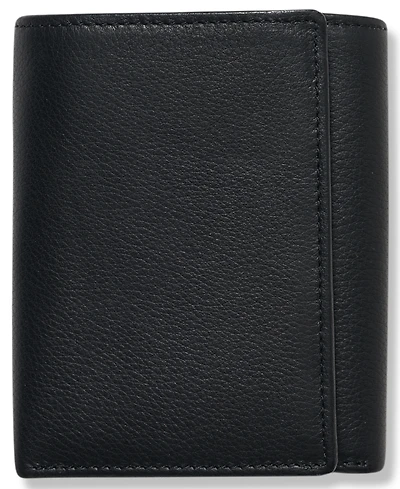Perry Ellis Portfolio Men's Leather Park Avenue Trifold Wallet