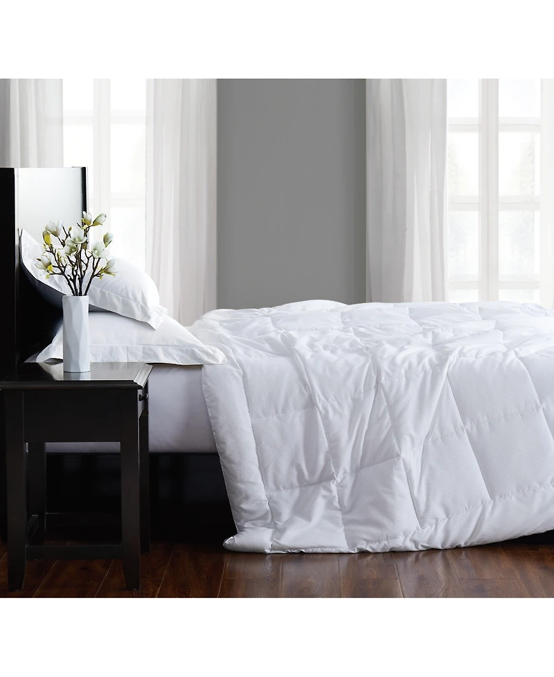London Fog Embossed Dot Seersucker Down Alternative Comforter, Full/Queen
