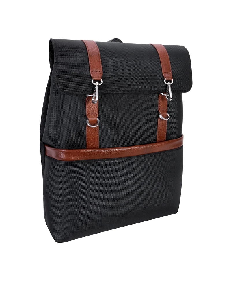 Mcklein Element 17" Nylon Flap-Over Laptop Tablet Backpack