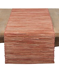 Saro Lifestyle Shimmering Woven Nubby Texture Water Hyacinth Table Runner