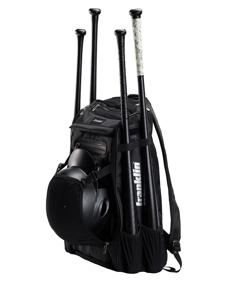 Franklin Sports Mlb Traveler Elite Chrome Equipment Baseball Bag