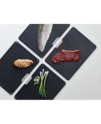 Joseph Joseph Folio Stainless Steel 4-Pc. Chopping Board Set in Case