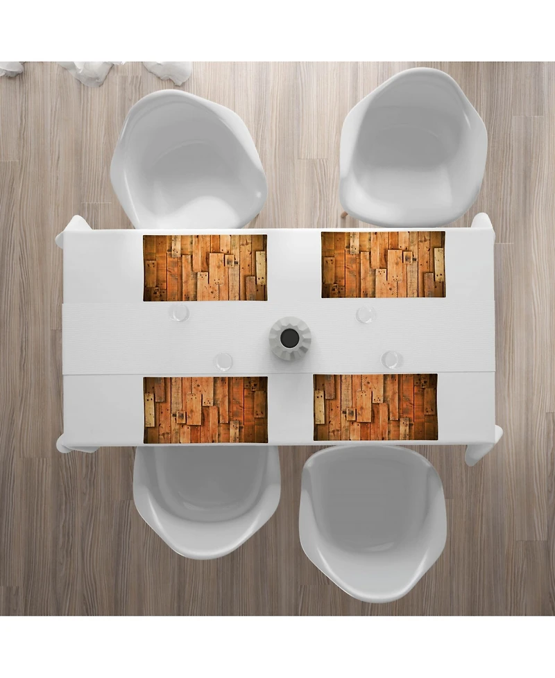 Ambesonne Wooden Place Mats, Set of 4