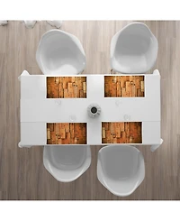 Ambesonne Wooden Place Mats, Set of 4
