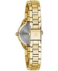 Bulova Women's Sutton Diamond-Accent Gold-Tone Stainless Steel Bracelet Watch 28mm