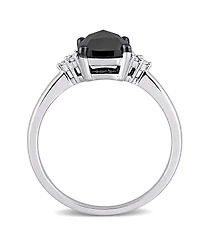 Black and White Diamond (1 1/3 ct. t.w.) Engagement Ring 14k Gold