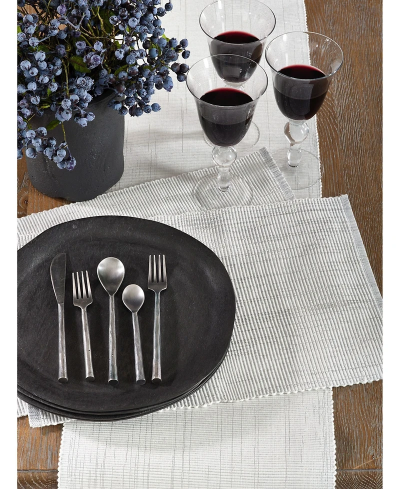 Saro Lifestyle Shimmering Woven Cotton Table Runner