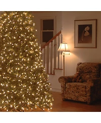 National Tree Company 7.5' "Feel Real" Jersey Fraser Medium Fir Hinged Tree with 1000 Clear Lights