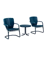 Crosley Ridgeland 3 Piece Metal Conversation Seating Set
