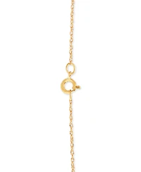 Jade (19mm) & Diamond Accent Heart 18" Pendant Necklace in 10k Gold