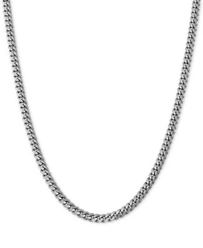 Curb Link Chain Necklace 18 24 In Sterling Silver Or 18k Gold Plated Over Sterling Silver