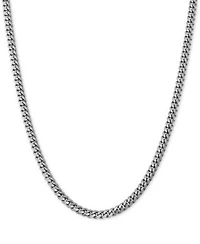 Curb Link Chain Necklace 18 24 In Sterling Silver Or 18k Gold Plated Over Sterling Silver