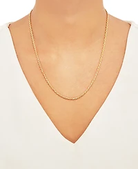 Rope 20" Chain Necklace in 18k Gold-Plated Sterling Silver
