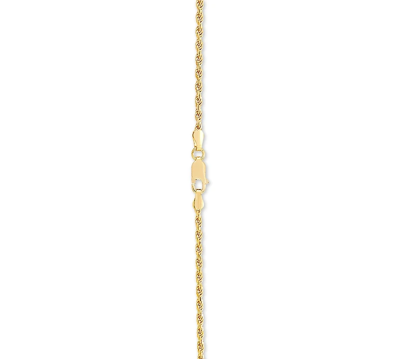 Rope 18" Chain Necklace in 18k Gold-Plated Sterling Silver