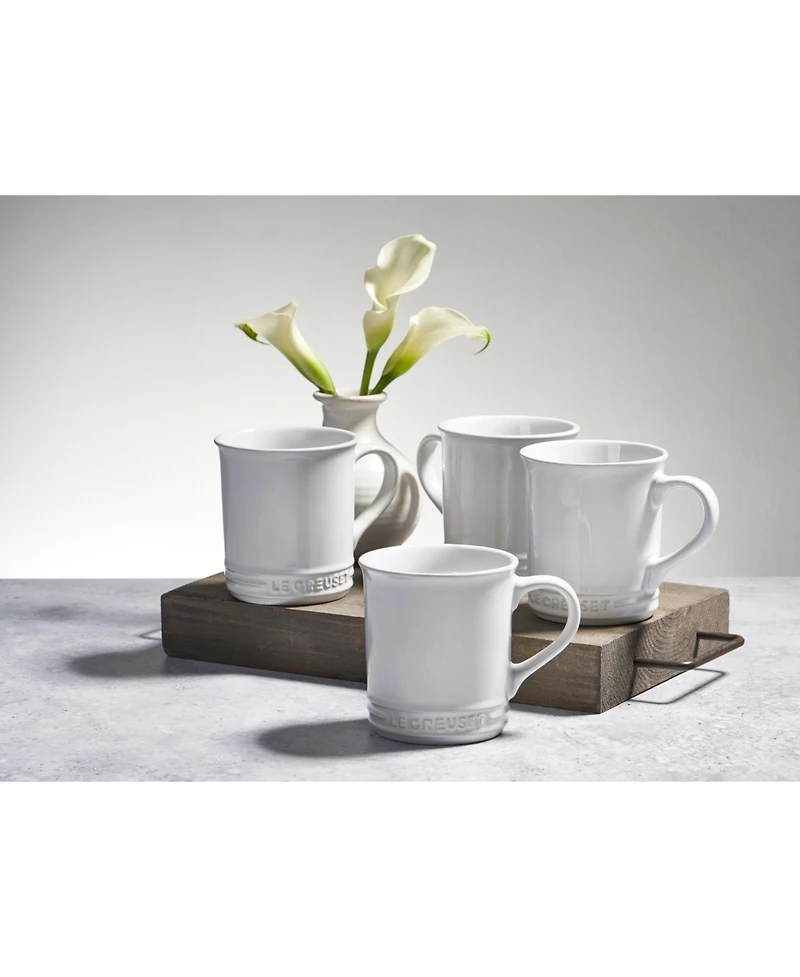 Le Creuset 14 oz. Stoneware Set of Four Coffee Mugs