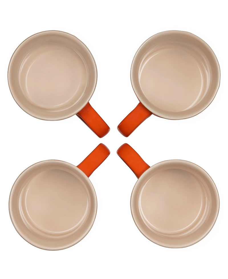 Le Creuset 14 oz. Stoneware Set of Four Coffee Mugs