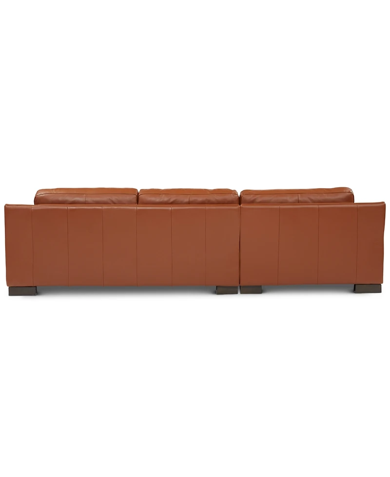 Closeout! Darrium 2-Pc. Leather Sofa with Chaise, Created for Macy's