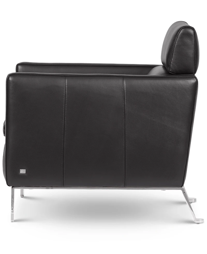 Closeout! Darrium 27" Leather Club Chair, Created for Macy's