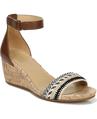 Naturalizer Women's Areda Ankle Strap Wedge Sandals