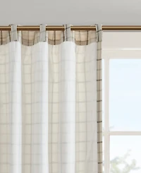Anaheim Plaid Curtain 1 Panel for bedroom, Rob Pocket/Back Tab fit up to 1.25 inches rod Single Living Room