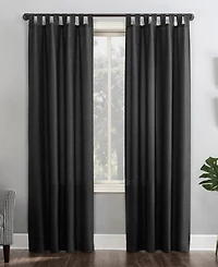 Clifford Heathered Texture Semi-Sheer Tab Top Curtain Panel
