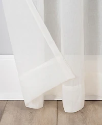 Silvia Crushed Texture Semi-Sheer Rod Pocket Curtain Panel