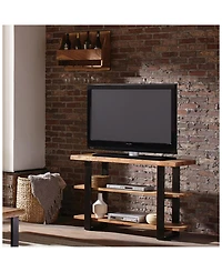 Alaterre Furniture Alpine Natural Live Edge Wood Media Console Table