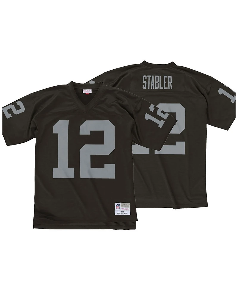 Men's Mitchell & Ness Ken Stabler Black Las Vegas Raiders Legacy Replica Jersey