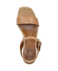 Naturalizer Women's Rose Block Heel Open Square Toe Platform Sandals