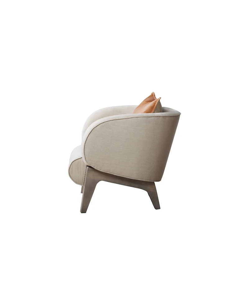 Union Home Accent Chair with Linen Upholstery