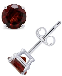 Garnet (1-1/5 ct. t.w.) Stud Earrings 14K White or Yellow Gold