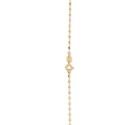 Double Heart 18" Lariat Necklace in 10k Gold