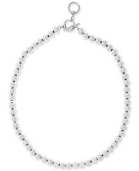 Lauren Ralph Lauren 16" Silver-Tone Metal Bead (8 mm) Necklace