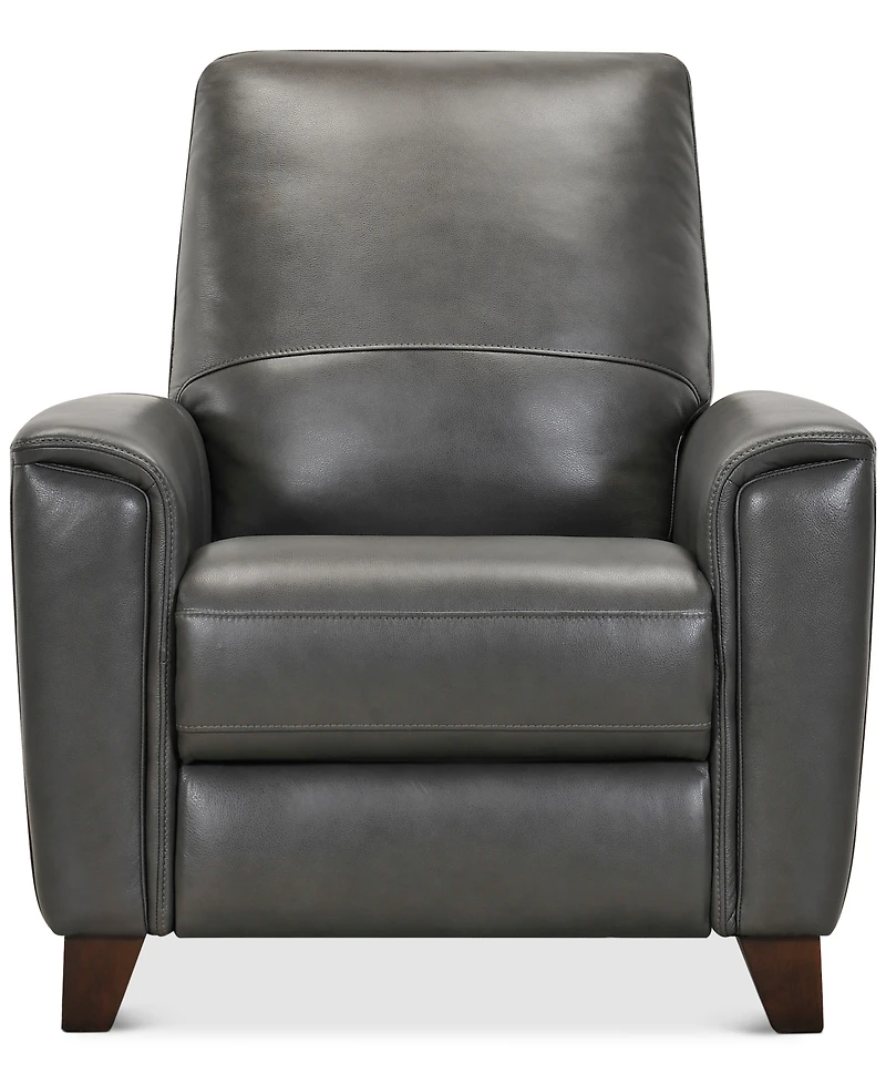 Brayna 35" Classic Leather Pushback Recliner, Created for Macy's
