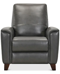 Brayna 35" Classic Leather Pushback Recliner, Created for Macy's