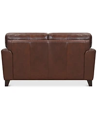 Brayna 65" Classic Leather Loveseat, Created for Macy's