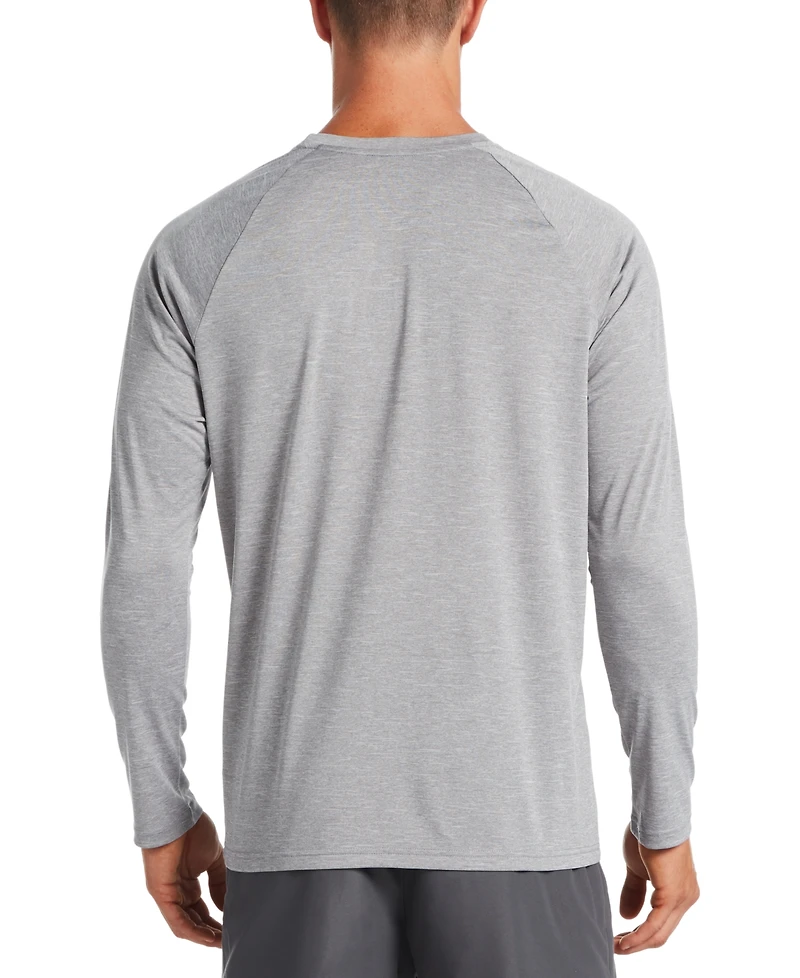 Nike Men's Heather Hydroguard Long Sleeve Swim T-Shirt