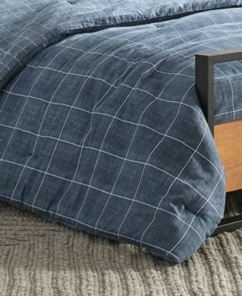 Kenneth Cole New York Holden Grid Duvet Cover Sets